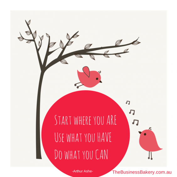 Start where you are...