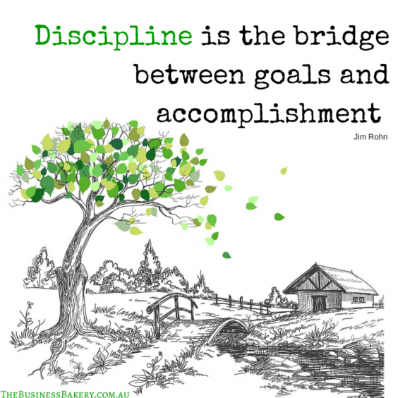 Discipline is the bridge between goals