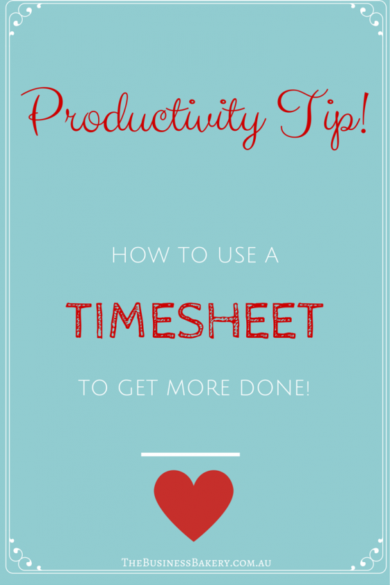 Timesheet for productivity