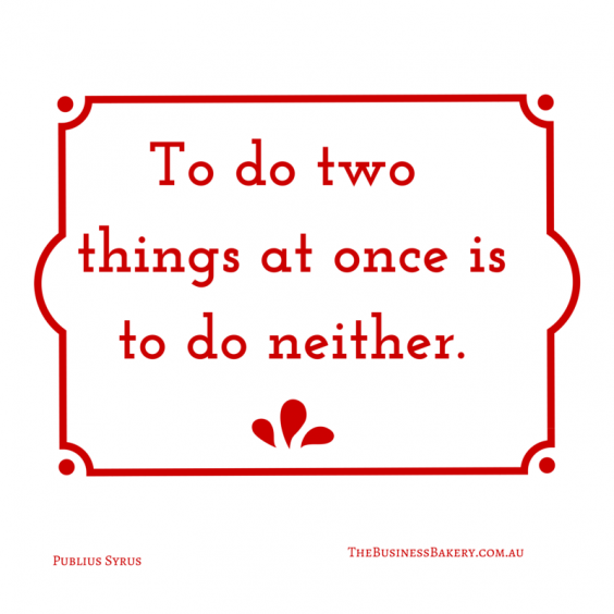 To do two things at once is to do