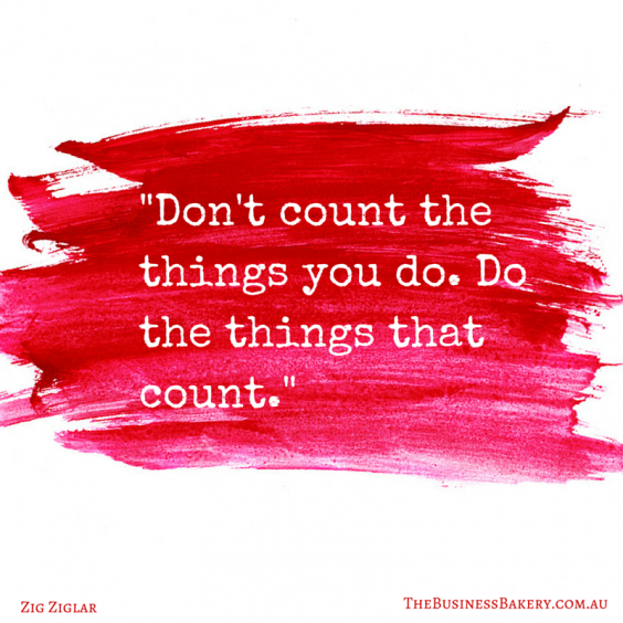 Don't count the things you do