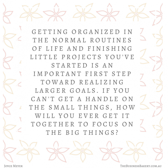 getting organized