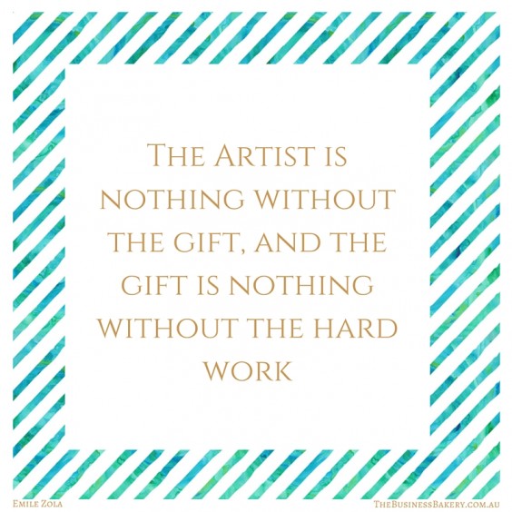 the artist is nothing without the gift